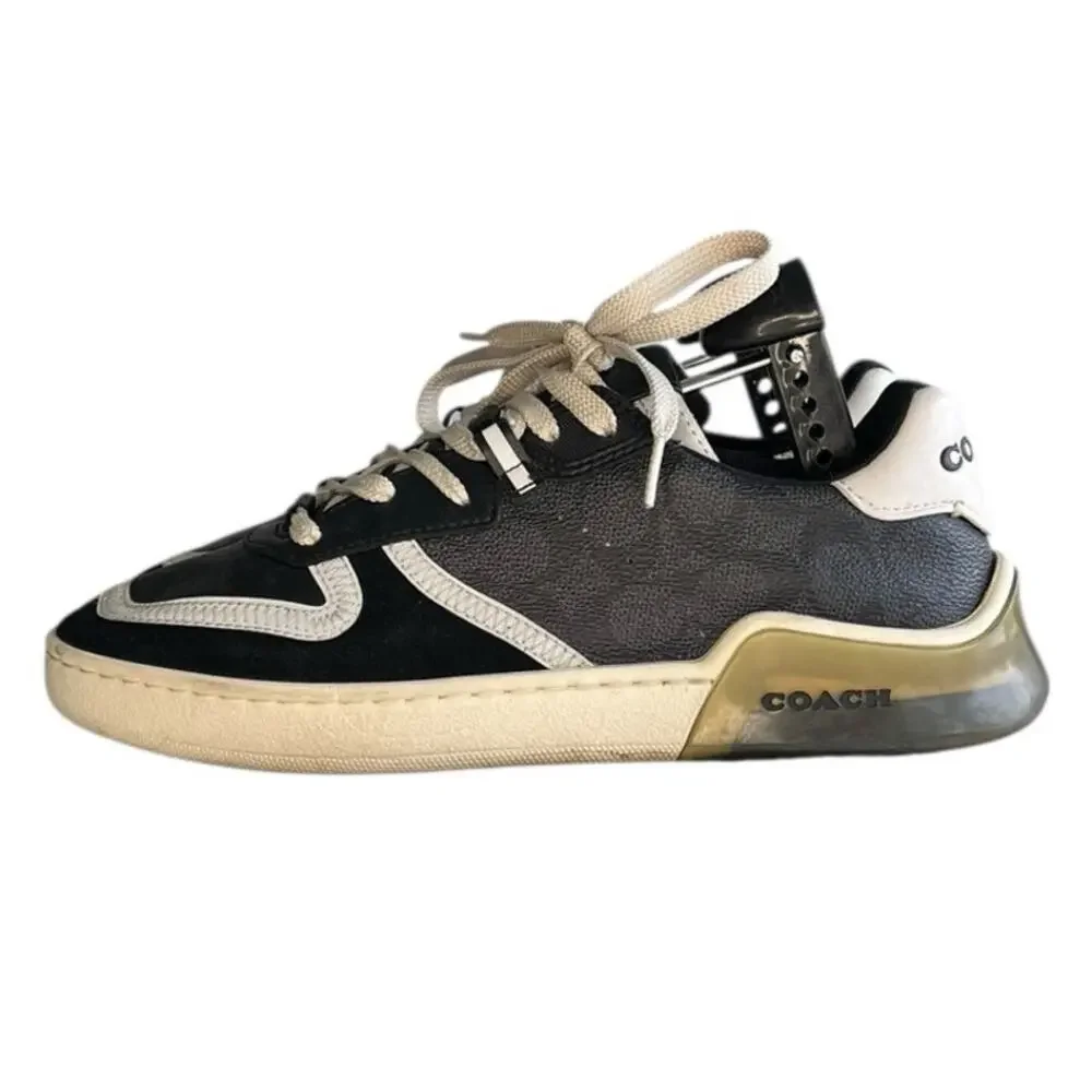 Mens Coach Citysole Court G5015 Leather Athletic Sneaker Shoes Size 7.5D Black